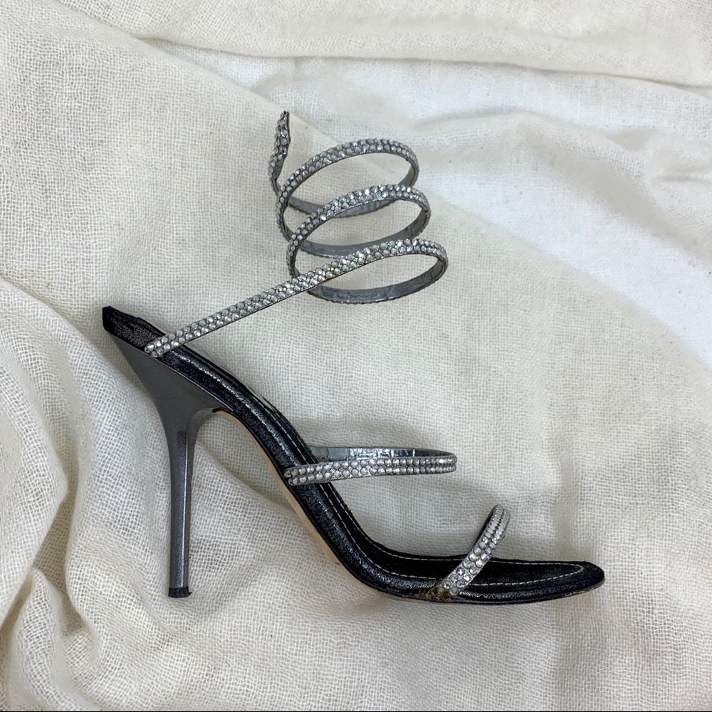 Rene Caovilla Wrapping Crystal Sandals - Picture 2 of 6